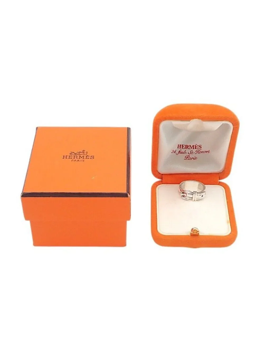 Hermes Ceinture Belt Ring 925 Sterling Silver